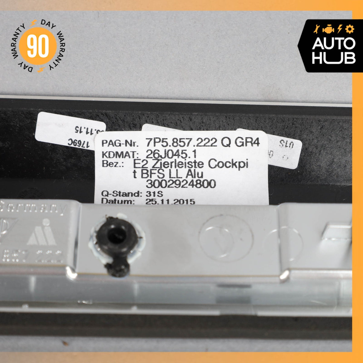 11-18 Porsche Cayenne 958 GTS Dashboard Cover Panel Trim Molding Set OEM 31k - photo 19