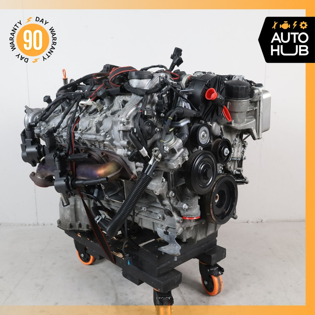 07-12 Mercedes R230 SL550 E550 Engine Motor Assembly 5.5L V8 M273 RWD OEM 90k - photo 2