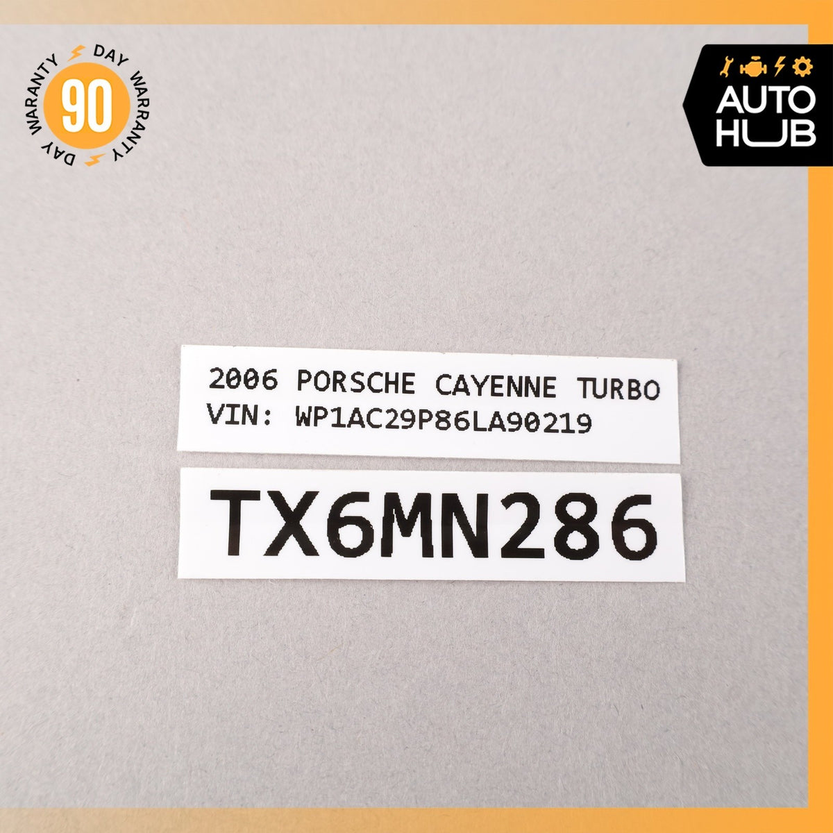 Porsche Cayenne 955 Turbo Rear Left Bumper Tow Eye Hook Cover Cap OEM - photo 8