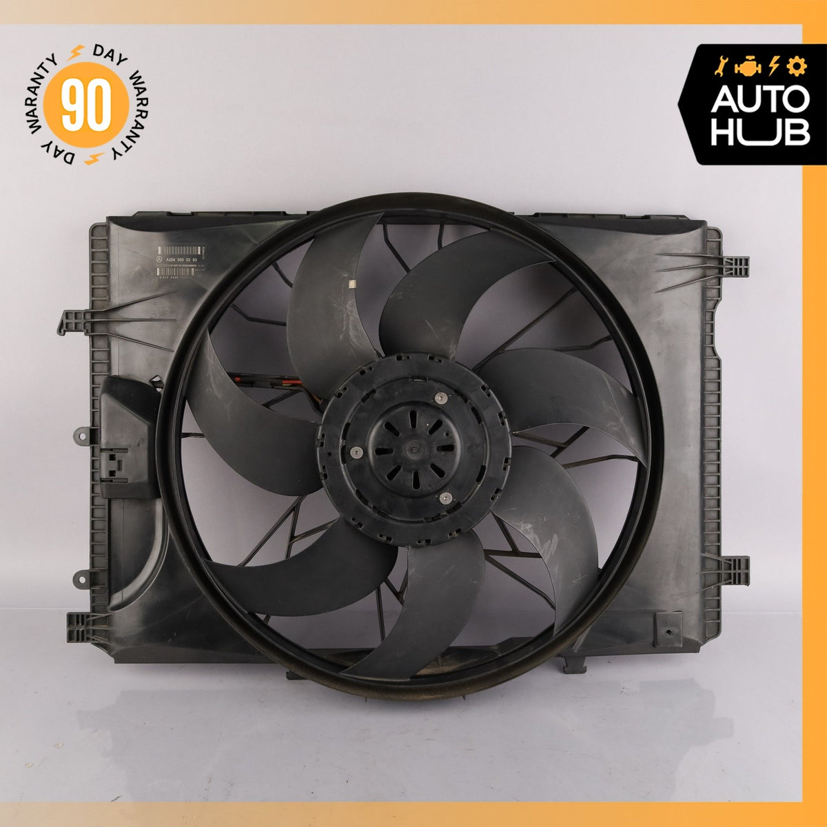 08-20 Mercedes W207 E550 C250 Engine Radiator Cooling Fan Motor Assembly OEM - photo 2