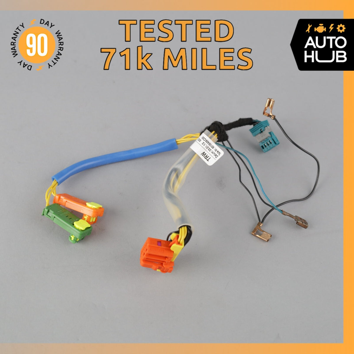 12-18 Bentley Continental GTC GT Steering Wheel Driver Airbag Wiring Harness 71k - photo 1