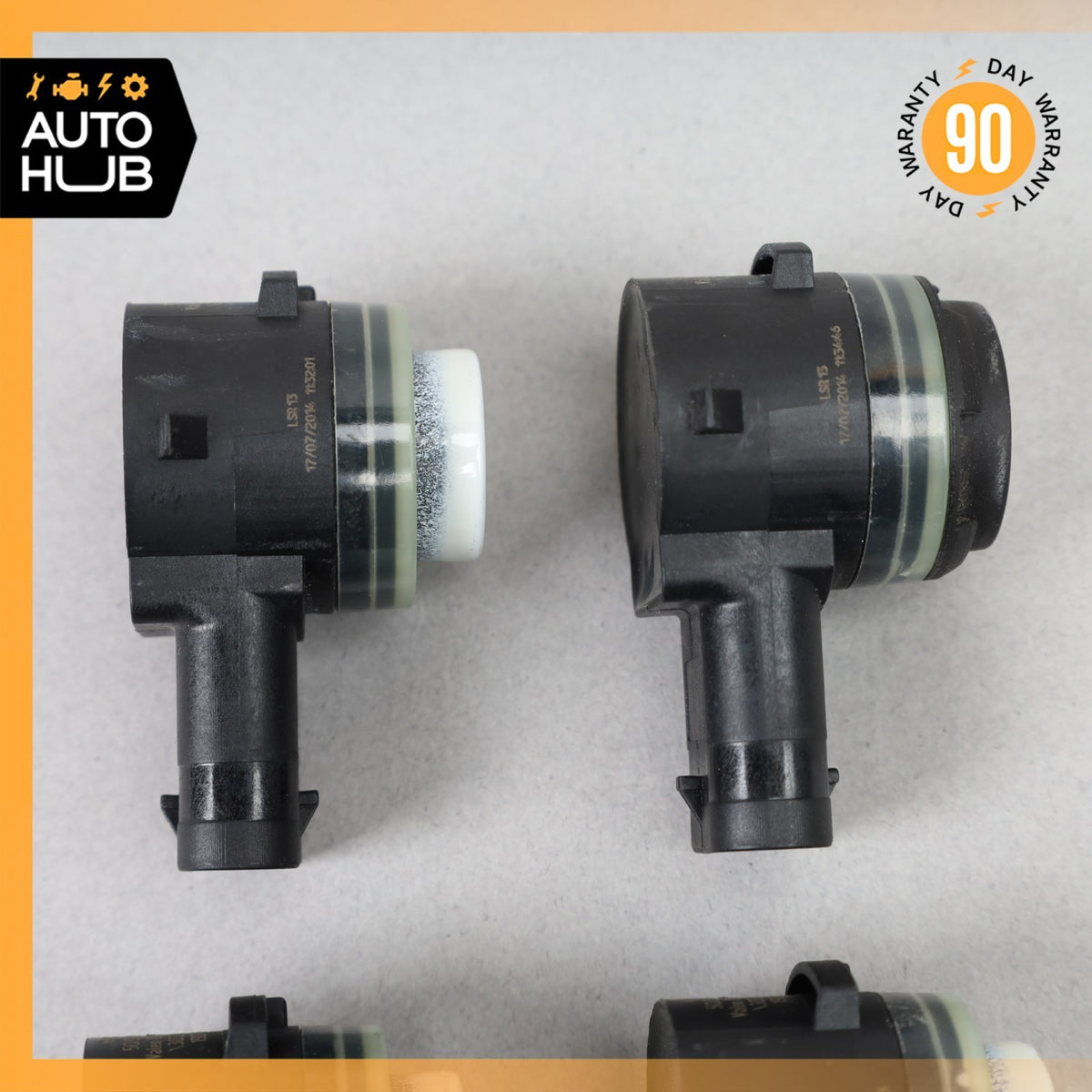 15-18 Porsche Macan Cayenne Front Bumper Parking Assist Sensor PDC Set OEM 88k - photo 3