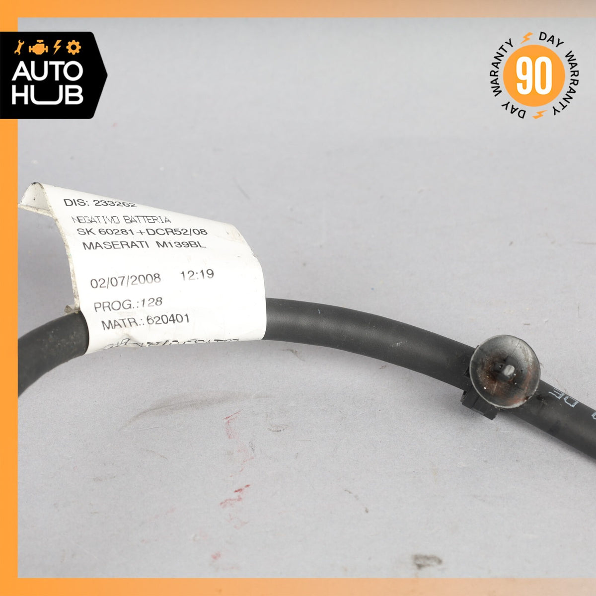 08-19 Maserati GranTurismo M145 Negative Battery Terminal Cable Wire OEM - photo 8