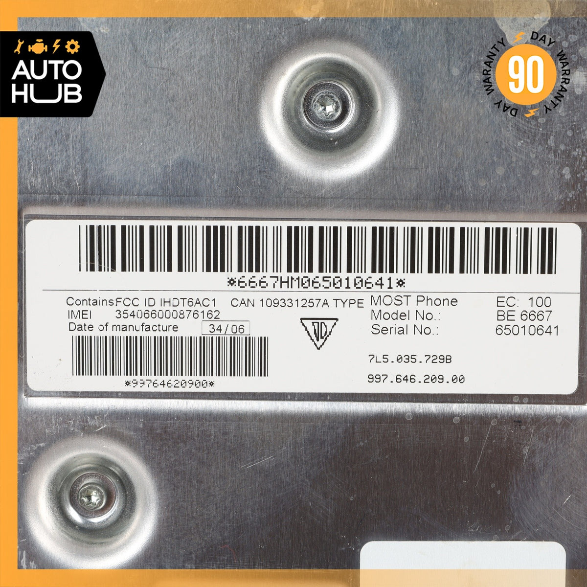 Porsche Cayenne 955 Turbo S / 997 911 / 987 Phone Control Module Unit OEM - photo 8