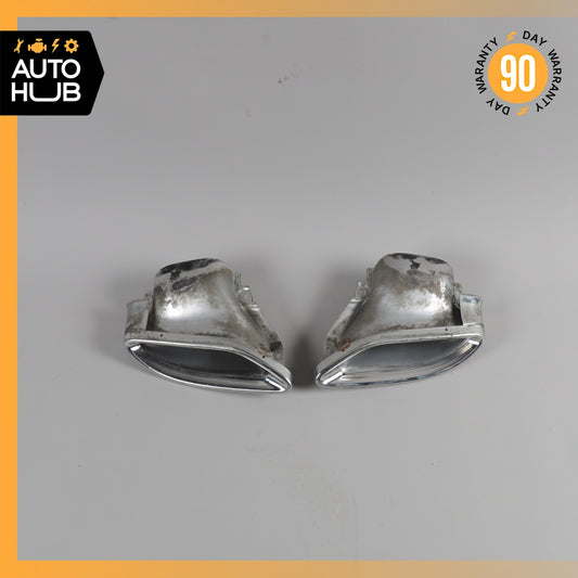 Mercedes W207 E350 E400 Left & Right Side Exhaust Mufflers Tips Set OEM - photo 1