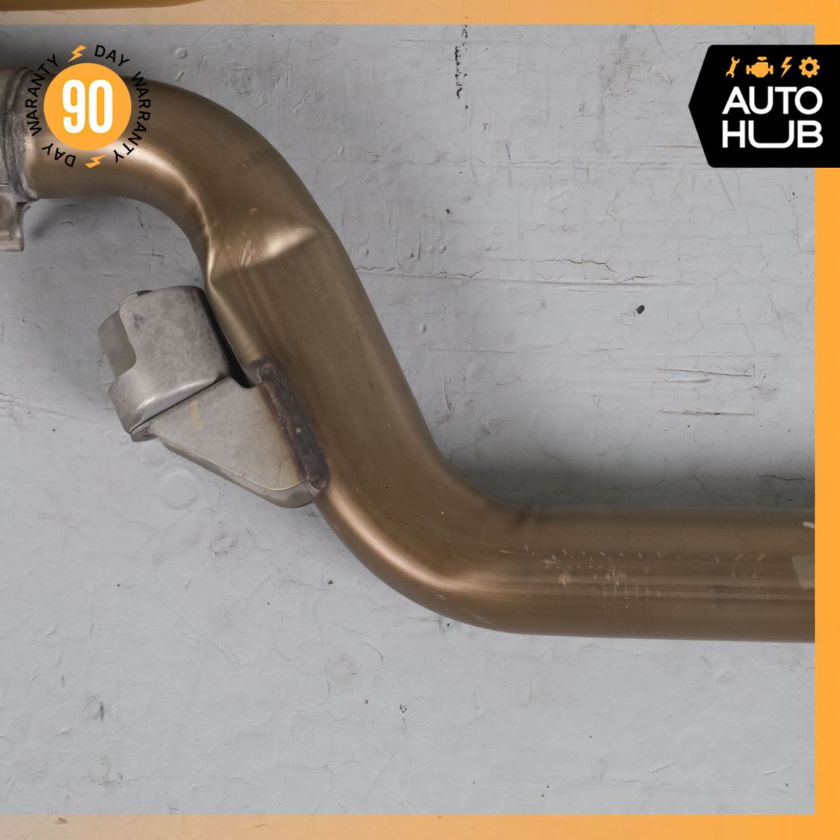 11-14 Mercedes W221 S550 Engine Exhaust Downpipe Resonator Set 2214907336 OEM - photo 9