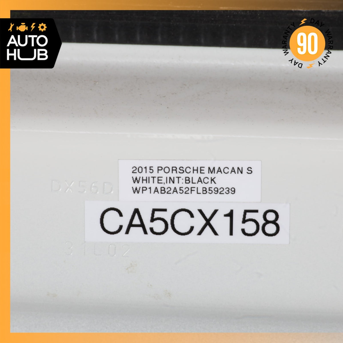 15-26 Porsche Macan 95B Front Left Door Shell Pure White 95B831021 OEM 88k - photo 23
