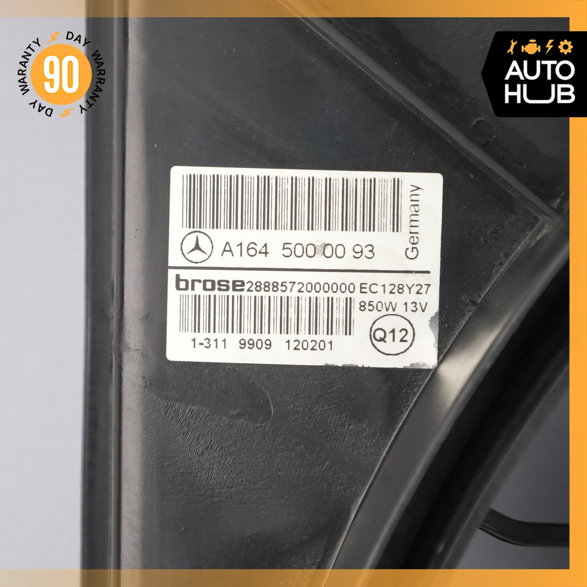 07-13 Mercedes X164 GL350 ML350 Engine Motor Cooling Fan Assembly 1645000093 OEM - photo 9