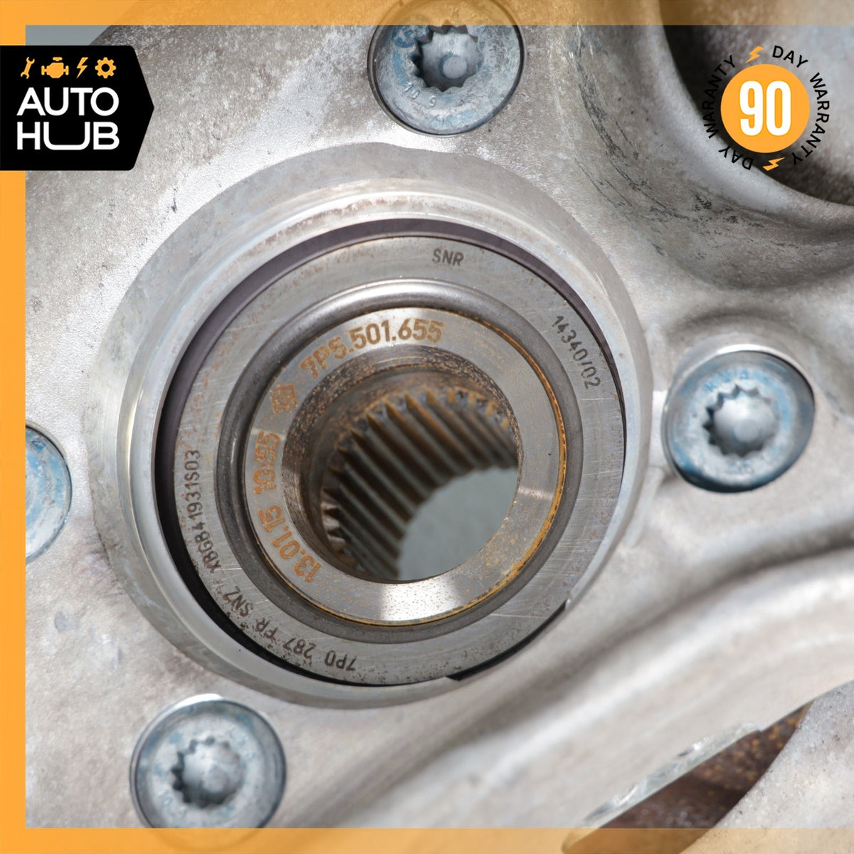 11-18 Porsche Cayenne 958 Front Left Knuckle Spindle 7P0615311B OEM - photo 21