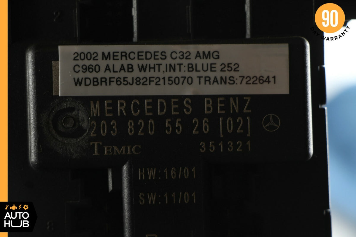01-07 Mercedes W203 C230 C280 C32 Front Left Door Control Module 2038205526 OEM - photo 6