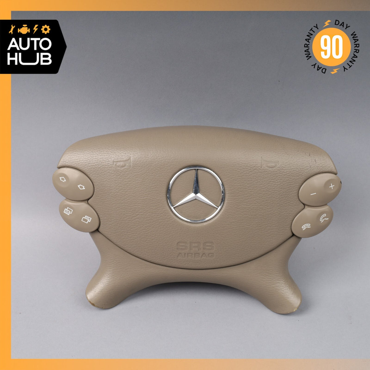 Mercedes R230 SL500 SL55 AMG CLK500 E350 Steering Wheel Airbag Air Bag Beige OEM - photo 1