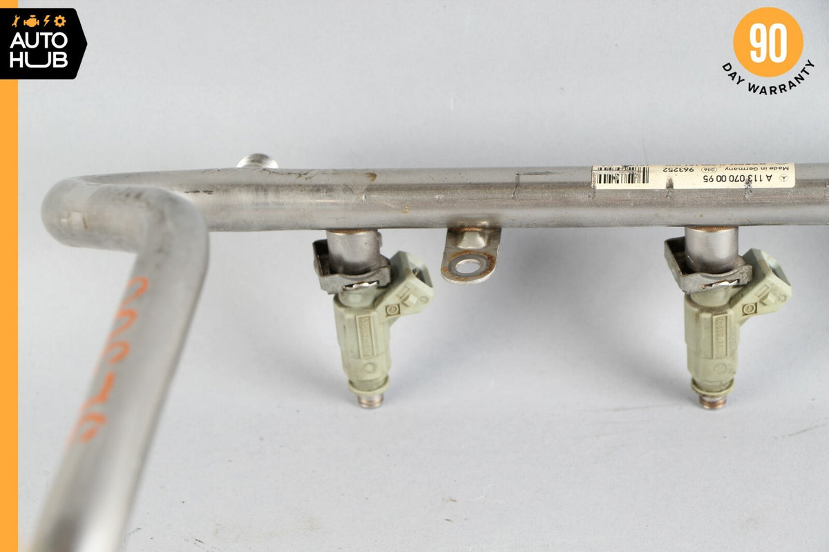 00-06 Mercedes R230 SL500 CLK430 E500 Fuel Injector Rail W/ Injectors 1130700095 - photo 10
