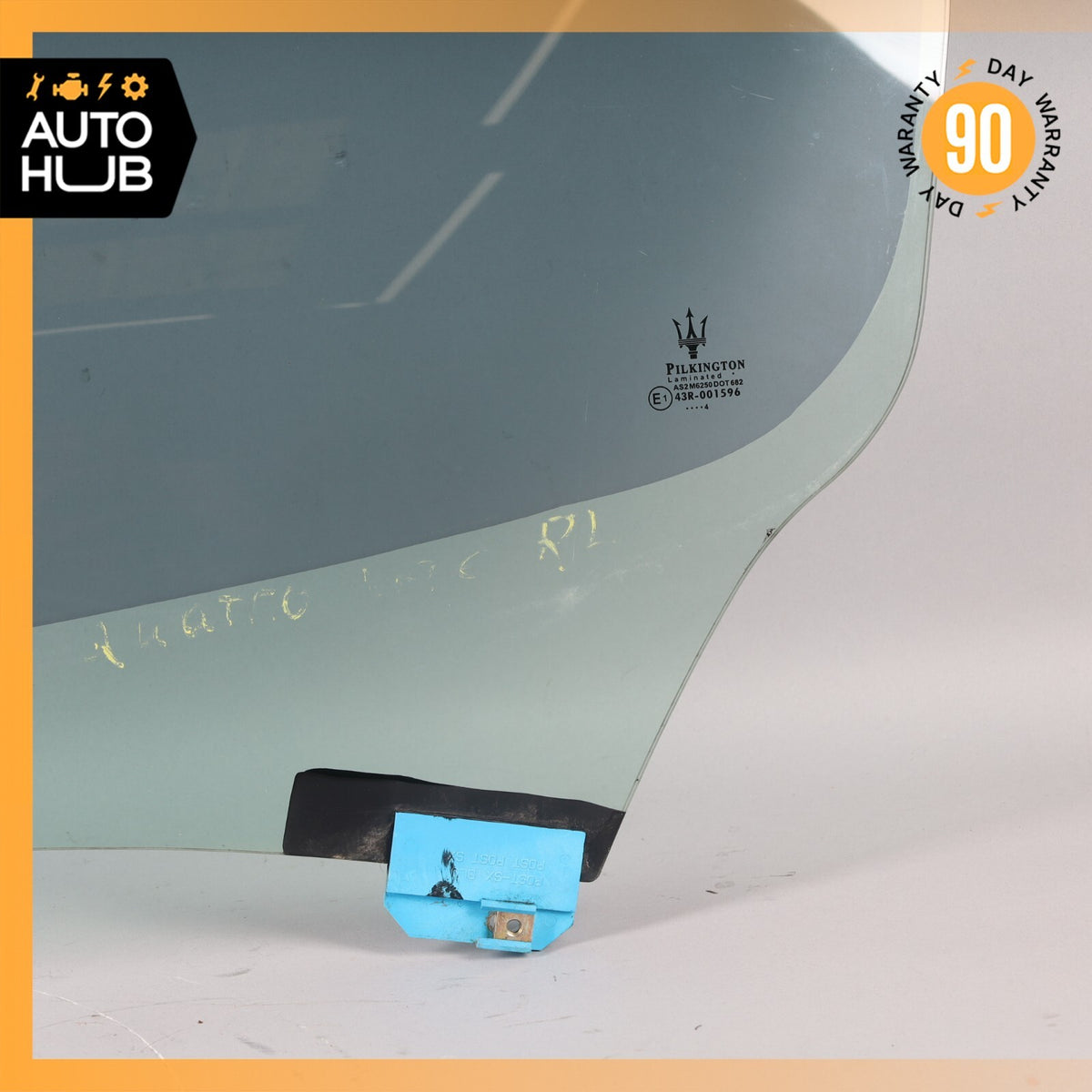 03-13 Maserati Quattroporte M139 Rear Left Side Door Window Glass OEM - photo 4