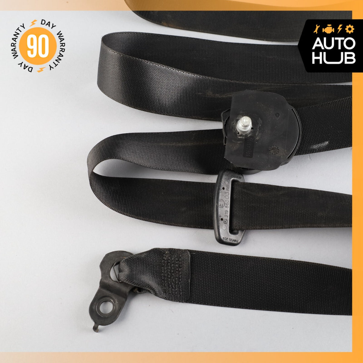 06-11 Mercedes W219 CLS550 CLS55 Front Left Driver Side Seat Belt Black OEM - photo 14