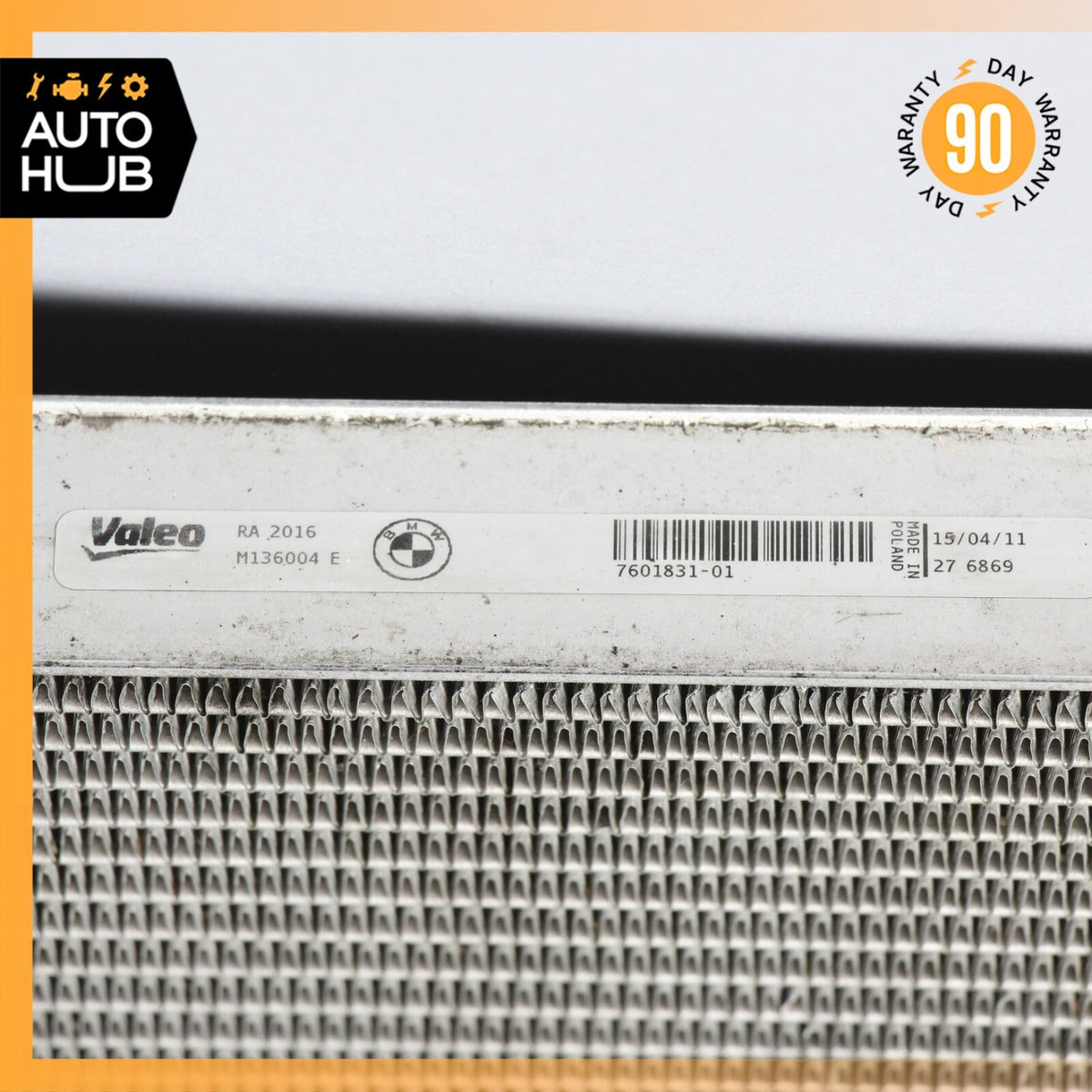 10-19 BMW F12 650i 550i Engine Cooling Radiator 7601831 OEM - photo 11