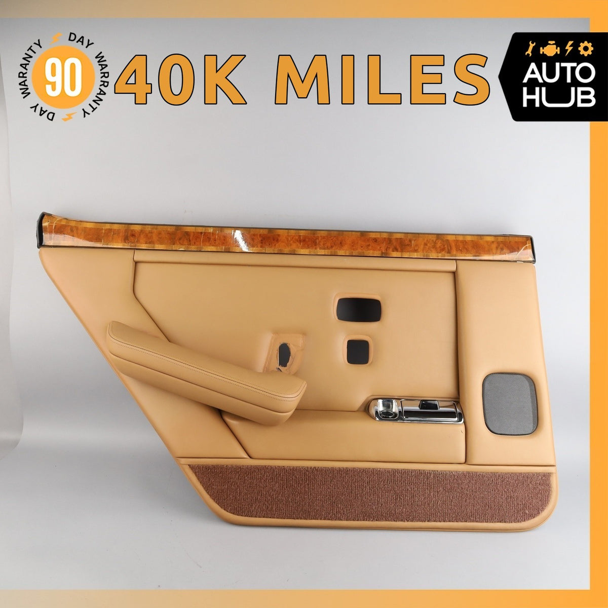 85-89 Rolls Royce Silver Spur Bentley Mulsanne L Rear Left Side Door Panel OEM - photo 1