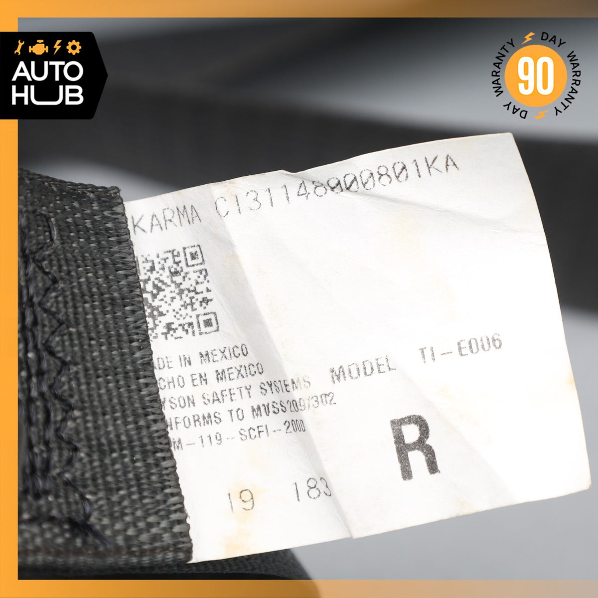 20-22 KARMA Revero GT GTS Front Right Passenger Side Seat Belt OEM 11k - photo 20