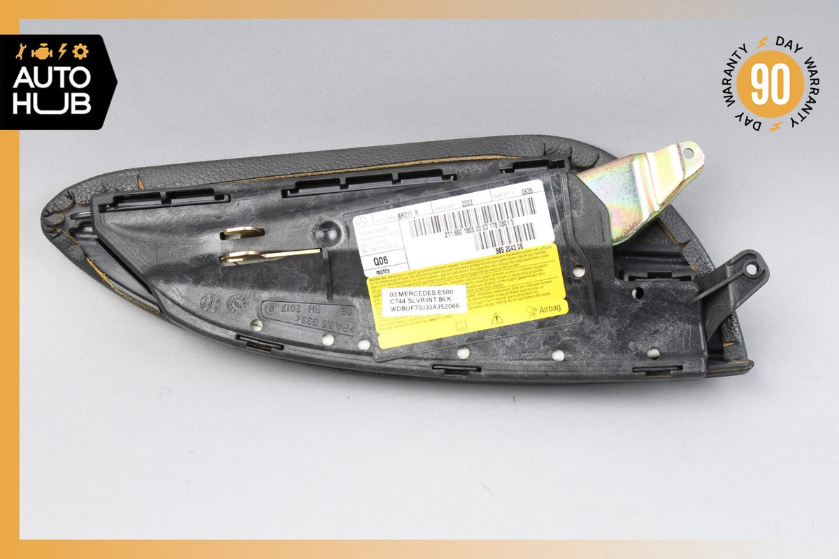 03-06 Mercedes W211 E500 E320 Side Seat Airbag Air Bag Front Right Black OEM - photo 5
