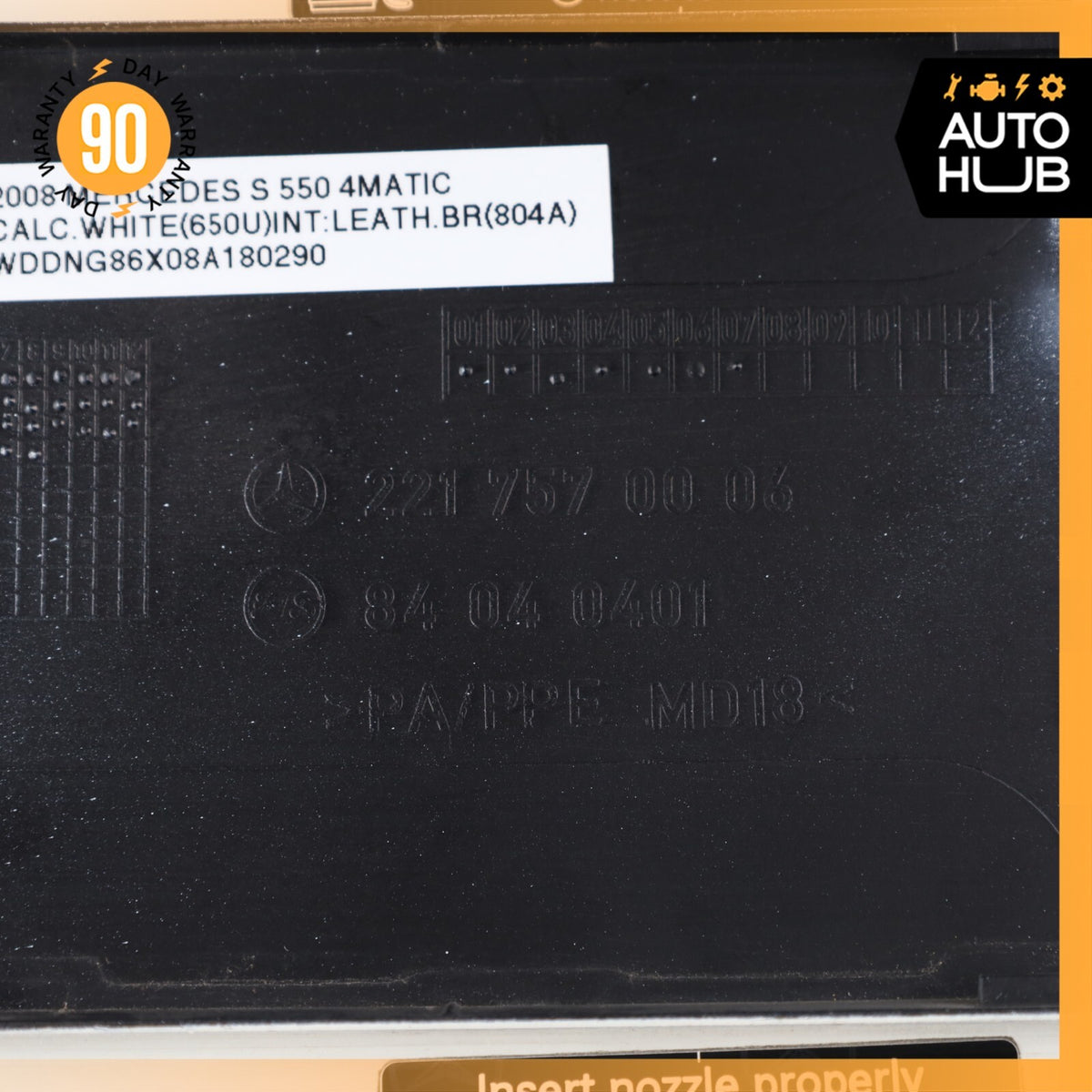 07-13 Mercedes W221 S550 S63 AMG S400 Fuel Door Lid Gas Tank Cover OEM - photo 8