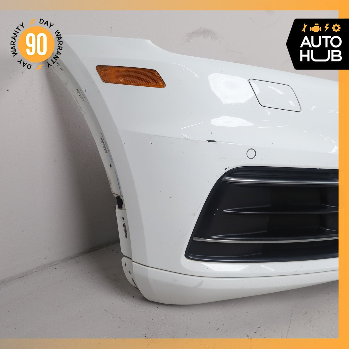 18-20 Audi FY Q5 Front Bumper Cover Assembly White OEM - photo 2