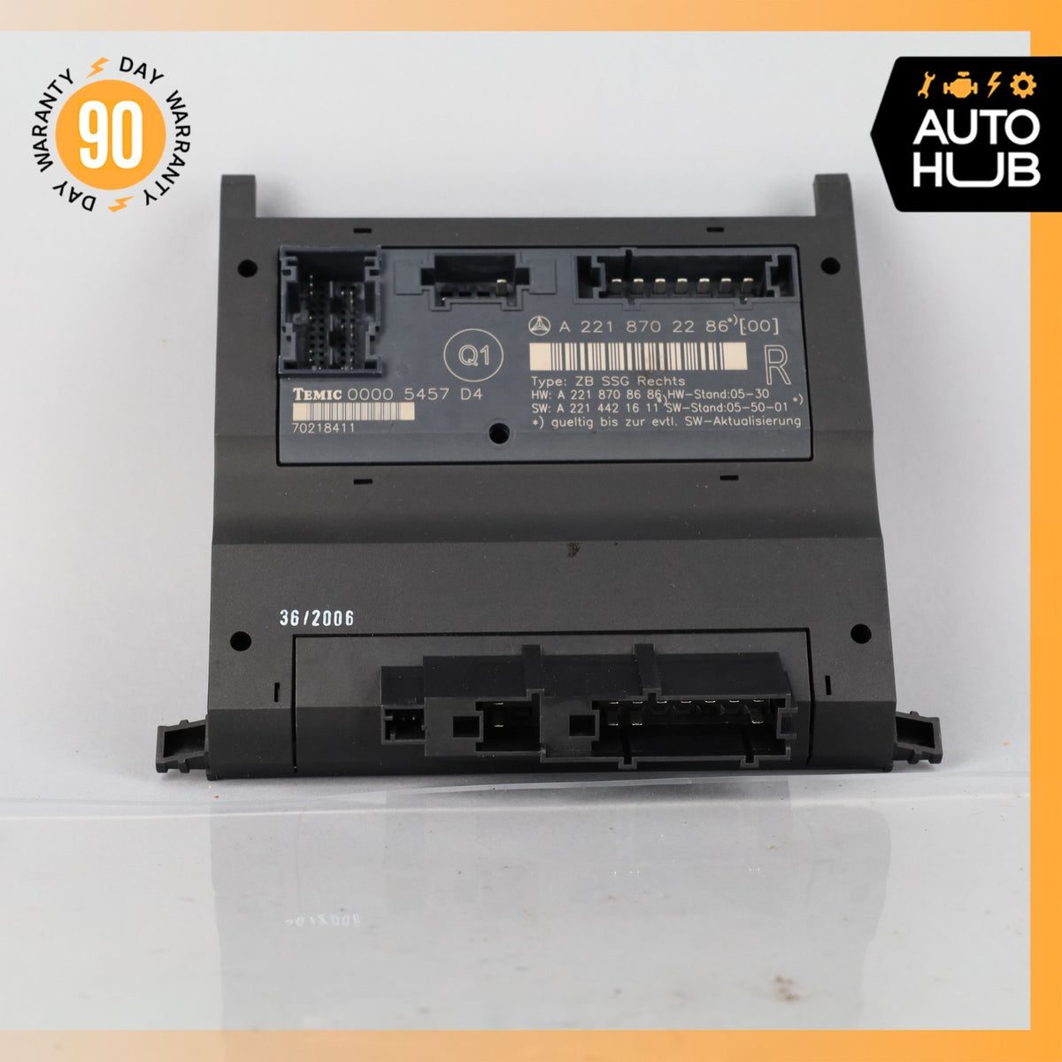 07-13 Mercedes W221 S550 S63 AMG Front Right Side Under Seat Control Unit OEM - photo 4