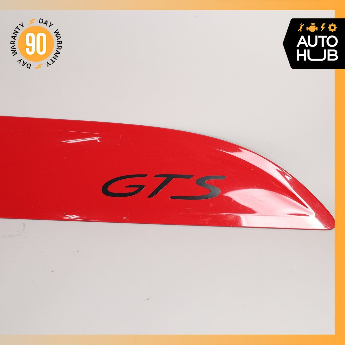 15-18 Porsche Macan 95B GTS Front Right Door Lower Body Molding Red OEM - photo 5