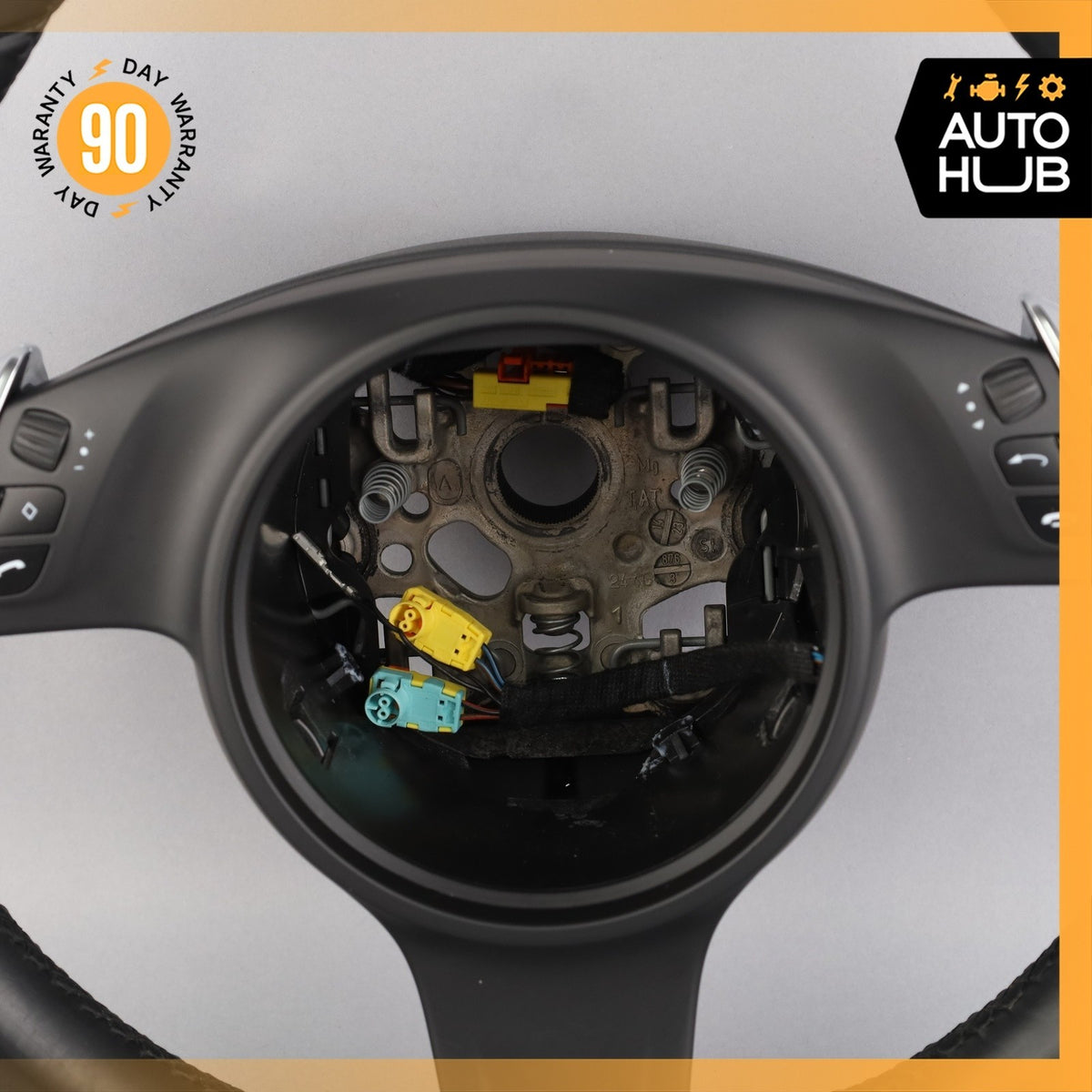 11-16 Porsche Cayenne 958 Steering Wheel w/ Paddle Shifters Black OEM 78k - photo 10