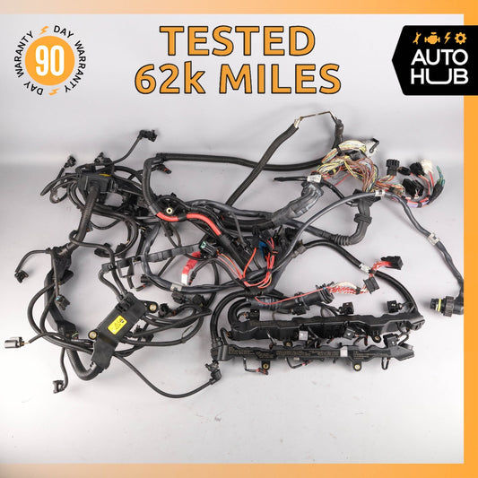 2014 BMW E71 X6M S63 4.4L V8 Engine Motor Wire Wiring Harness 8614899 OEM - photo 1