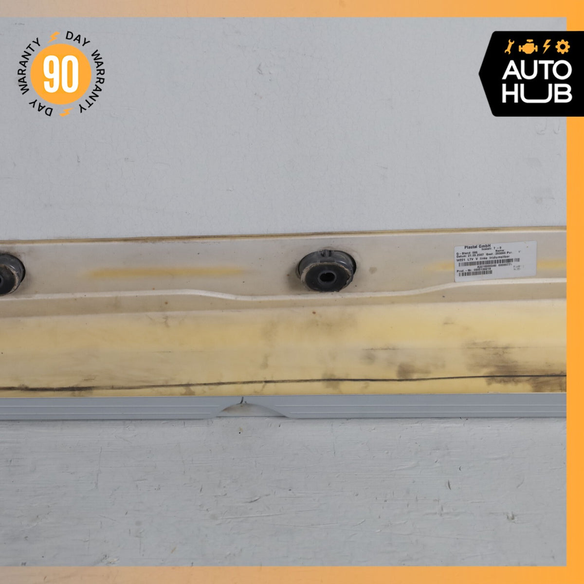 07-13 Mercedes W221 S550 S400 Left Side Skirt Rocker Panel Molding Silver OEM - photo 12