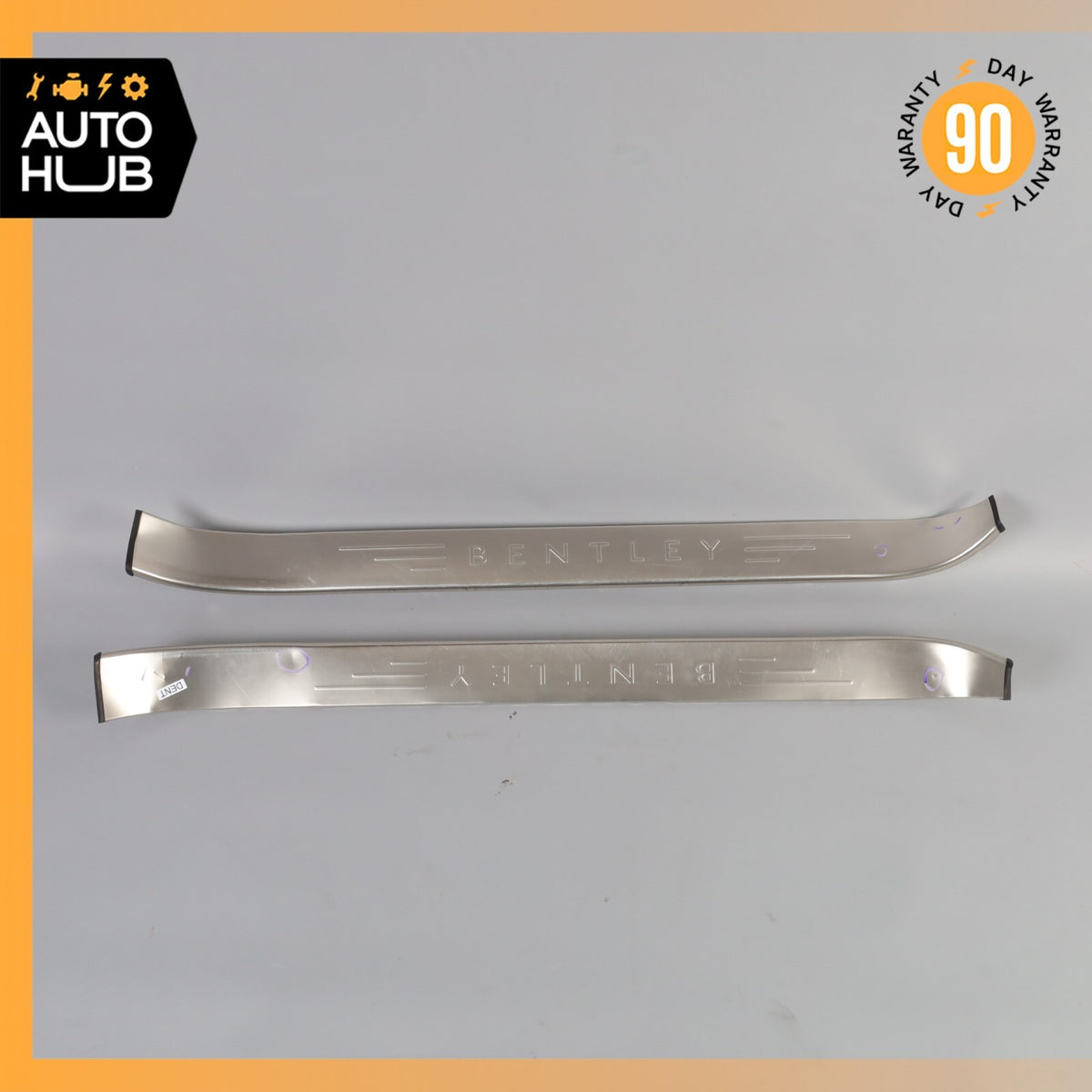 03-10 Bentley Continental GT Coupe Left & Right Side Outer Door Step Sills OEM - photo 1