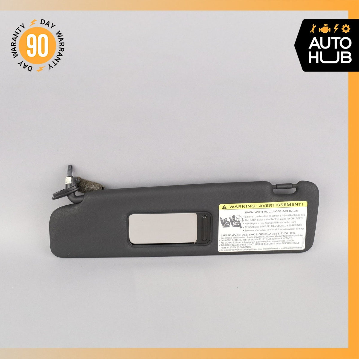 Audi B8 A5 S5 Convertible Left Side Sunvisor Sun Visor Black OEM - photo 1