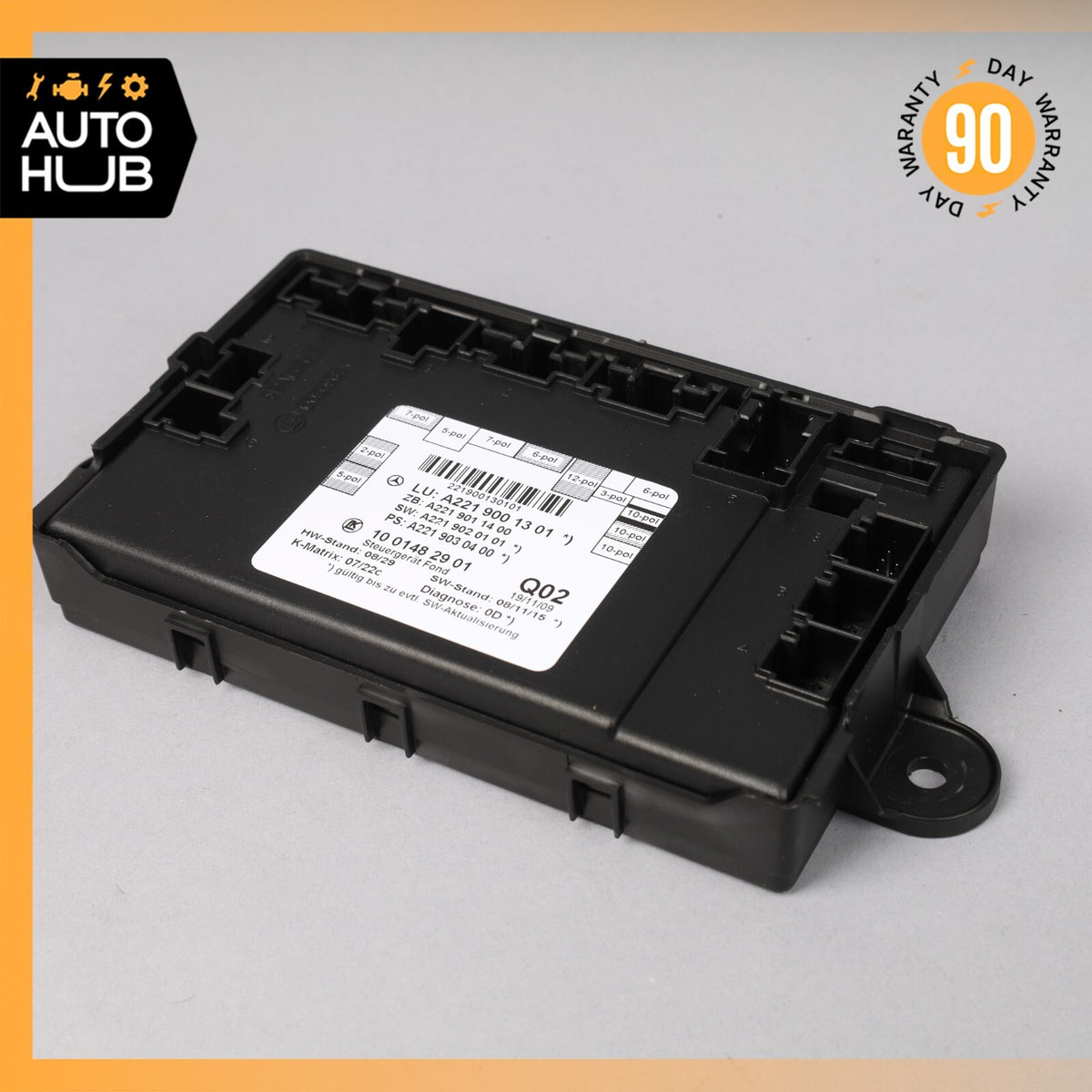 07-13 Mercedes W221 S63 AMG S400 Rear Right or Left Side Door Control Module OEM - photo 1