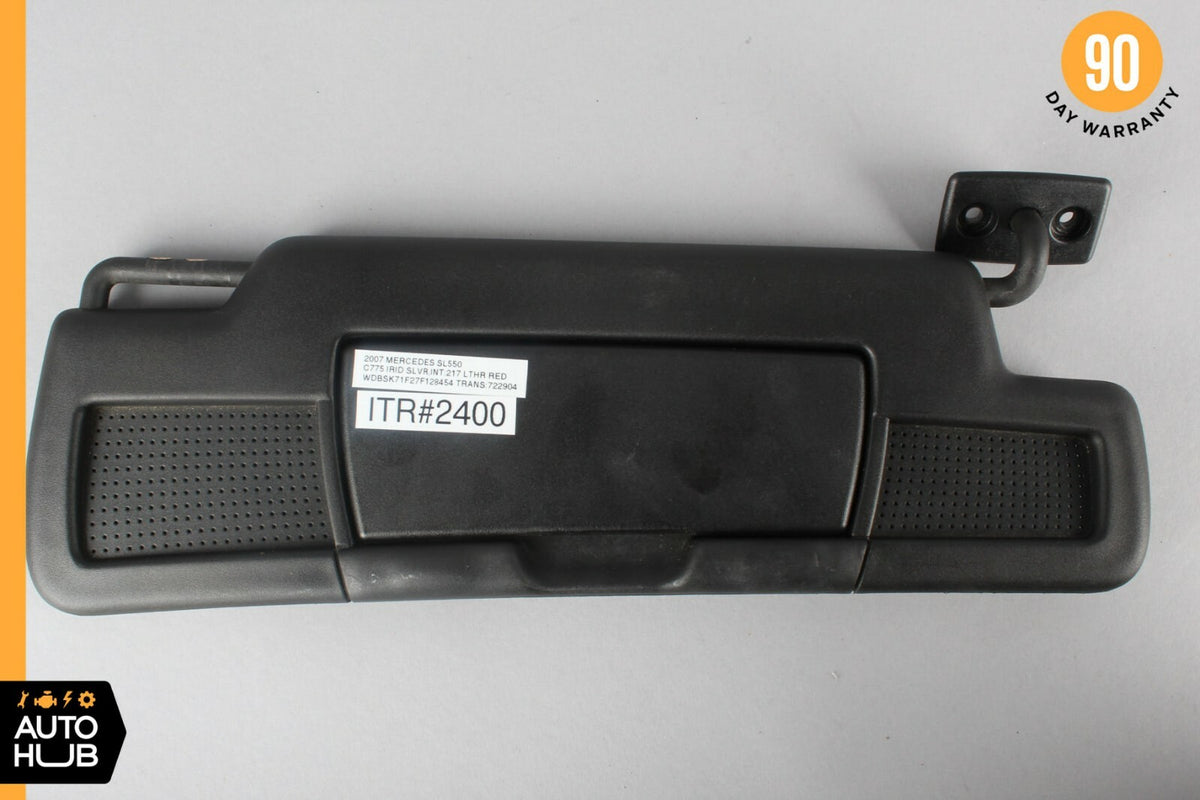 05-11 Mercedes R171 SLK280 SLK350 Right Passenger Sun Visor Sunvisor Shade Black - photo 6