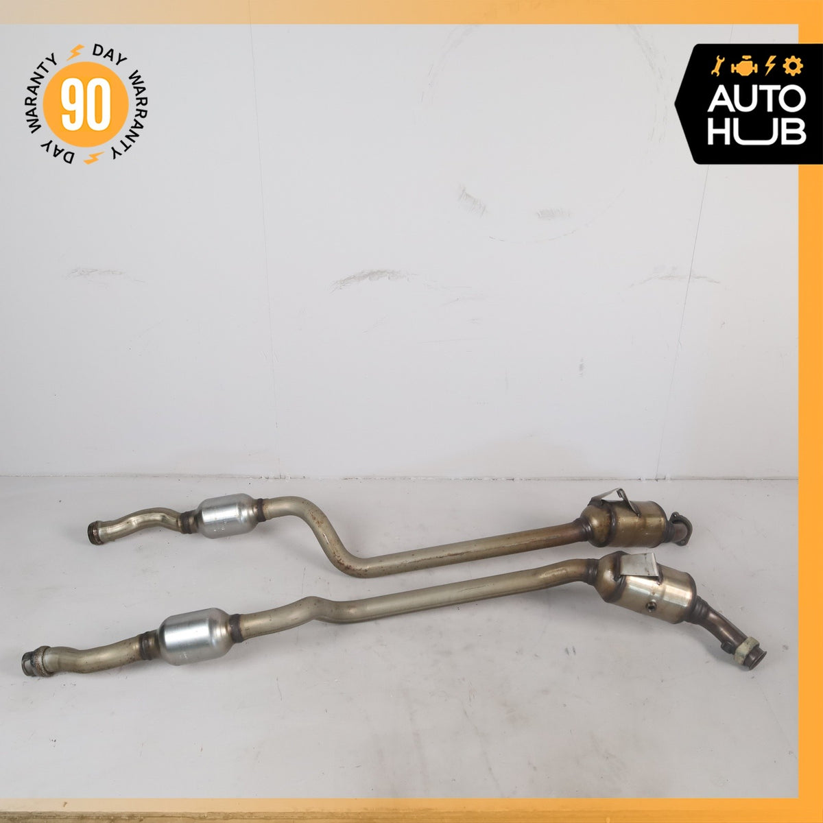 Mercedes W212 E350 RWD Engine Exhaust Downpipe 2124907636 Set OEM 48k - photo 12