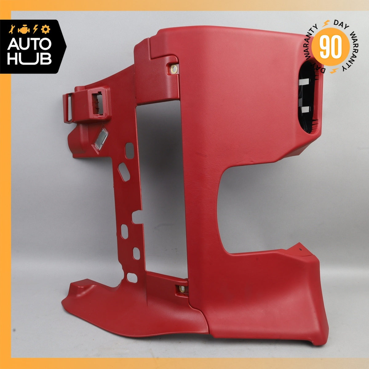15-18 Porsche Macan 95B Dashboard Left Knee Cover Panel Trim Leather Red OEM - photo 10