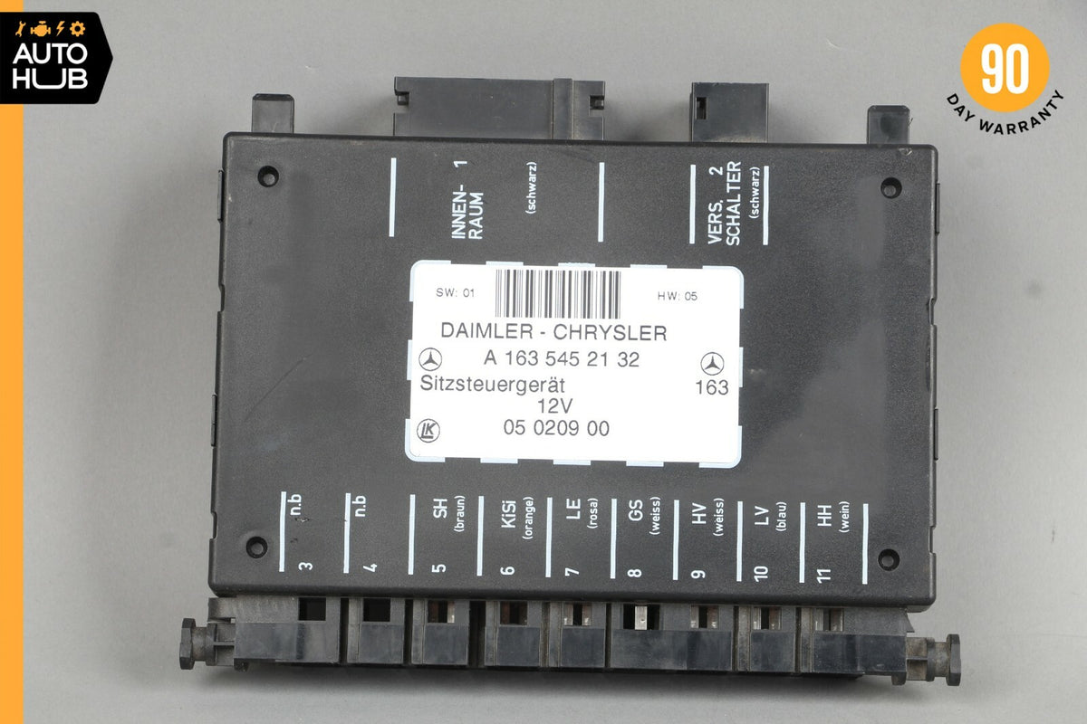 98-05 Mercedes W163 ML55 AMG ML320 Seat Control Module Front Left Or Right OEM - photo 1