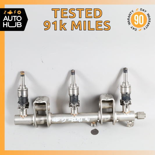 14-18 Porsche Cayenne 958 S Fuel Injection Rail Line w/ Injectors Right Side OEM - photo 1