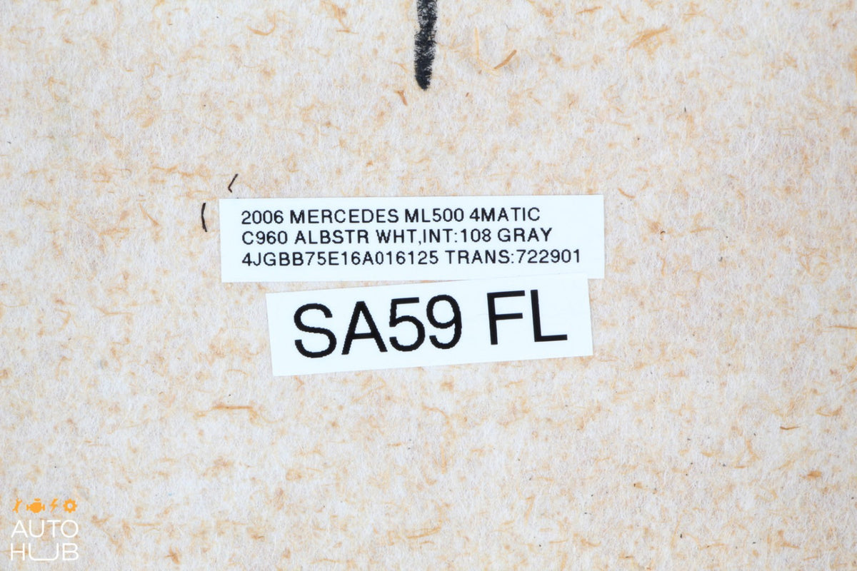 06-08 Mercedes W164 ML320 ML500 Front Left Driver Seat Panel Cover Grey OEM - photo 12