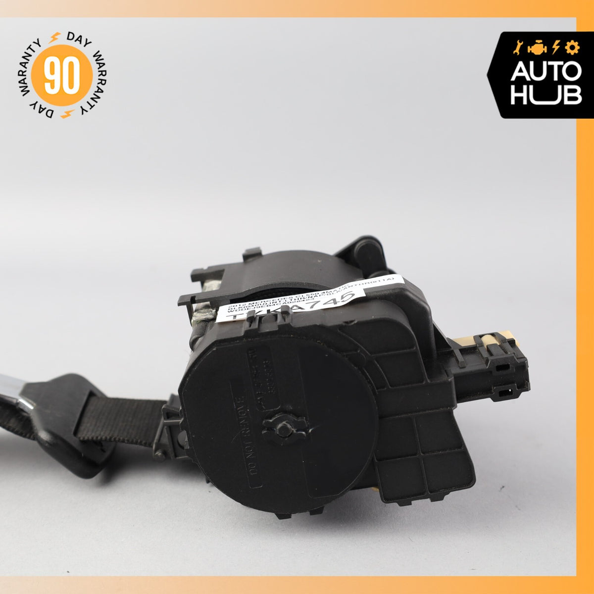 11-14 Mercedes W216 CL550 CL63 AMG Front Left Driver Side Seat Belt Black OEM - photo 5