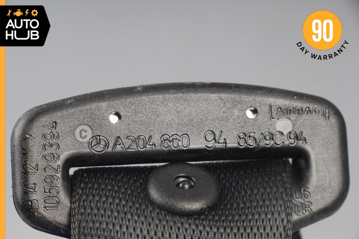 08-14 Mercedes W204 C250 C300 C350 Front Right Passenger Seat Belt Black OEM - photo 11