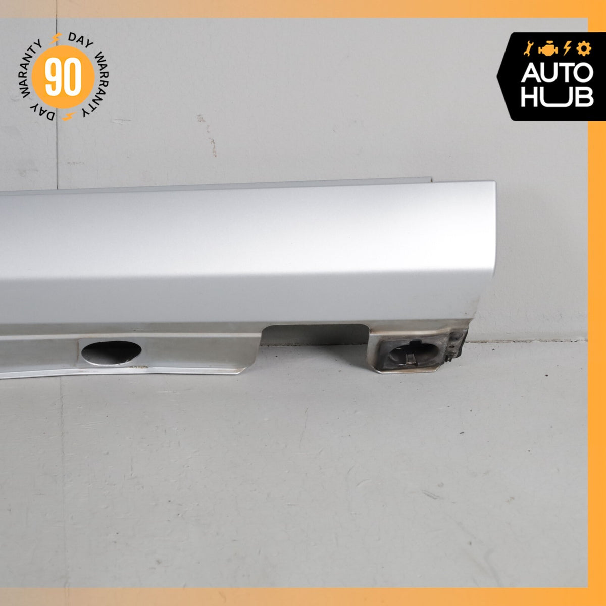 07-13 Mercedes W221 S550 S400 Left Side Skirt Rocker Panel Molding Silver OEM - photo 5