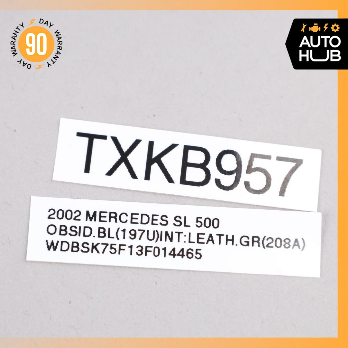 03-06 Mercedes R230 SL500 SL55 Right Side Door Corner Trim Panel Gray OEM 55k - photo 10