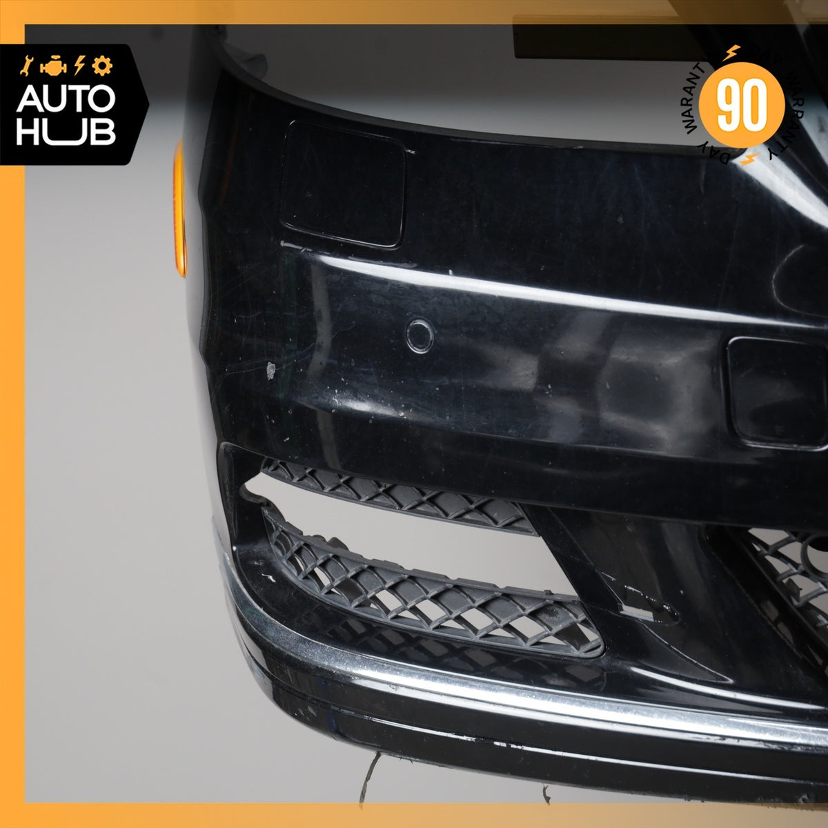10-13 Mercedes W221 S400 S550 Base Front Bumper Cover Assembly Black OEM - photo 8