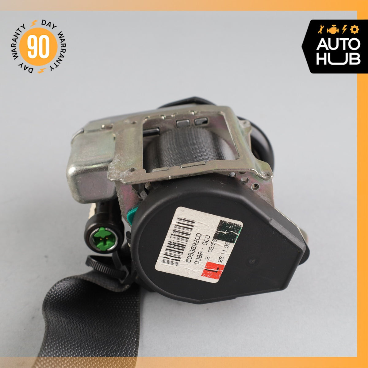 06-09 Mercedes W219 CLS500 E63 AMG Front Left Driver Side Seat Belt Gray OEM - photo 18
