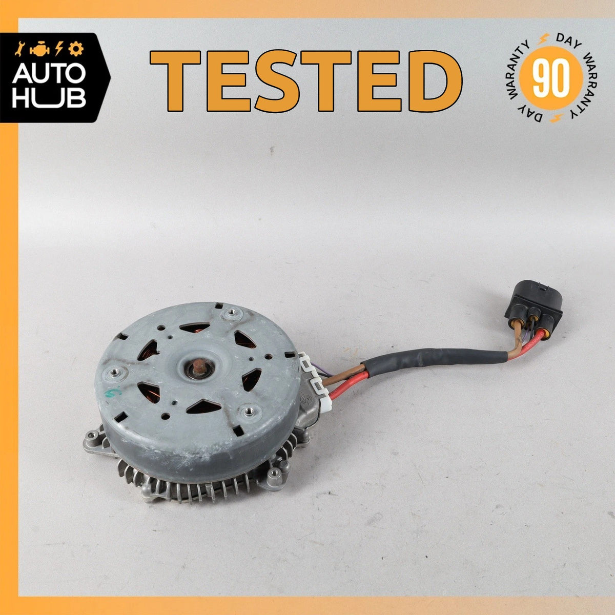Mercedes W205 C350e Engine Radiator Cooling Fan Motor 0999061200 OEM 82k - photo 1