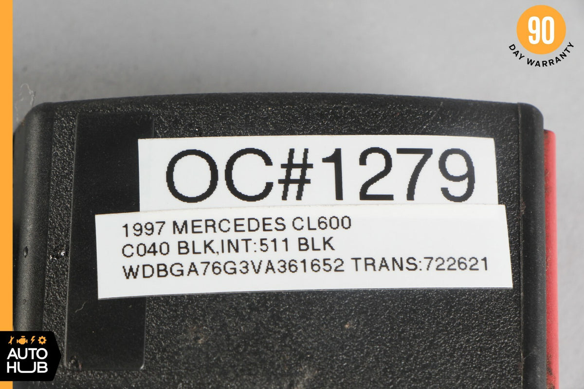93-99 Mercedes W140 CL600 S600 Coupe Rear Left or Right Seat Belt Buckle OEM - photo 12