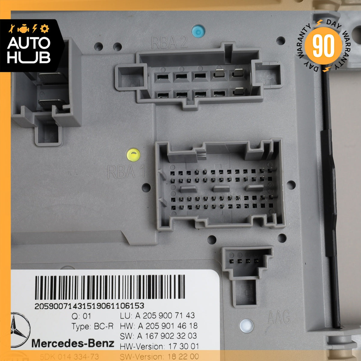 19-23 Mercedes W205 C300 C43 AMG Rear Trunk SAM Control Module OEM 67k - photo 4