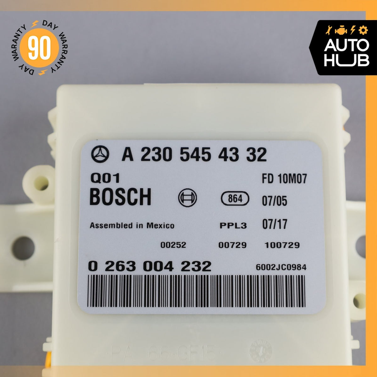 07-12 Mercedes R230 SL550 SL63 Park Parking Assist Control Module 2305454332 OEM - photo 8