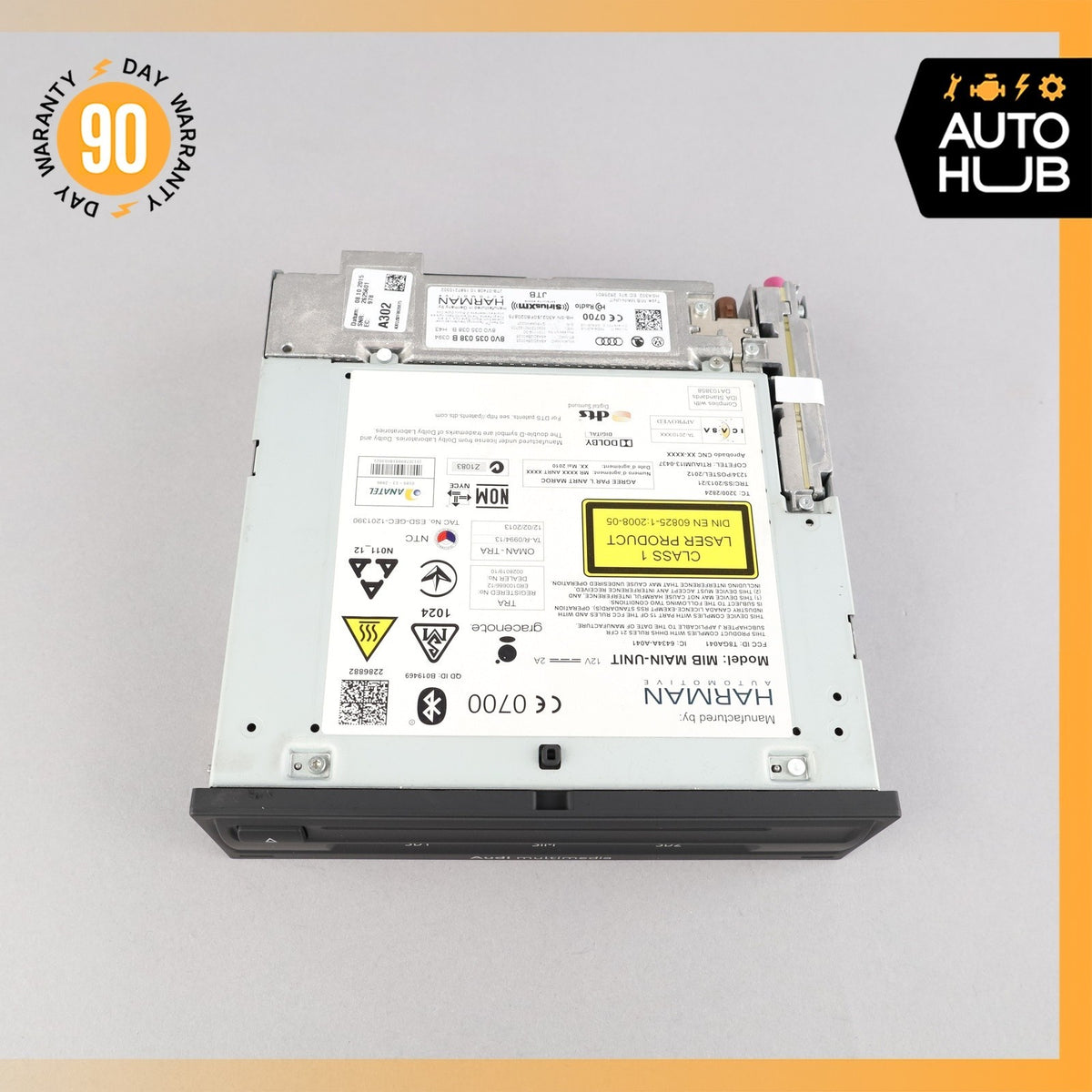 15-17 Audi 8V A3 E-Tron MIB AM FM Radio Navigation CD Head Unit 8V0035038B OEM - photo 9