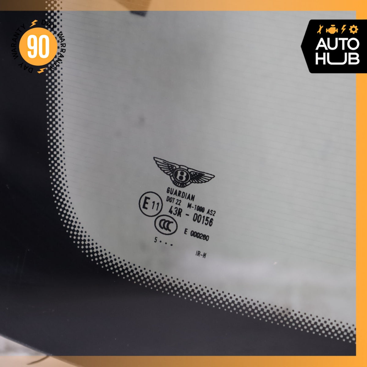 06-13 Bentley Continental Flying Spur Rear Windshield Wind Shield Glass OEM 76k - photo 9